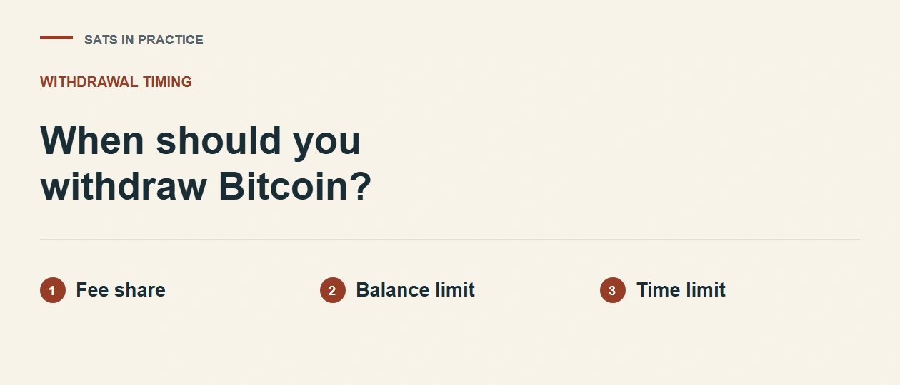When to Move Bitcoin from an Exchange to a Cold Wallet
