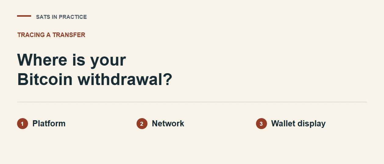 Bitcoin Withdrawal Not Received? 3 Places It Can Be Stuck